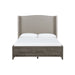 Cicero Upholstered Wingback - BED - Slate Grey - Furniture Story