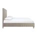 Argento Wave-Patterned Queen Bed in Misty Grey - Furniture Story