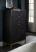 Kentfield Solid Wood Six Drawer Chest in Black Drifted Oak - Furniture Story