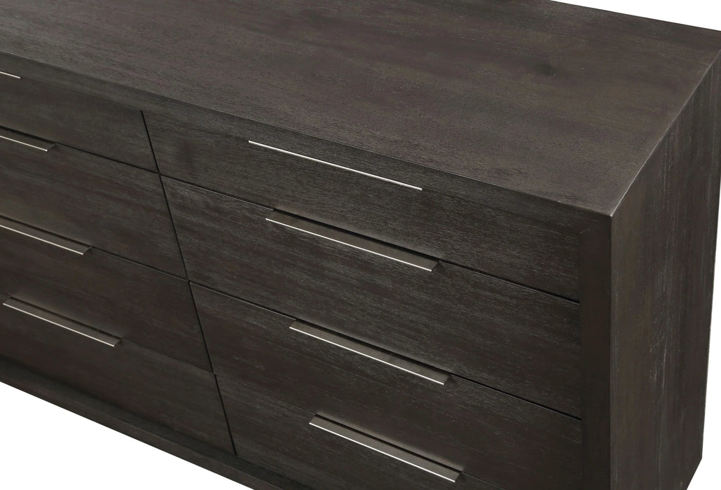 Oxford Eight Drawer Dresser in Basalt Grey - Furniture Story