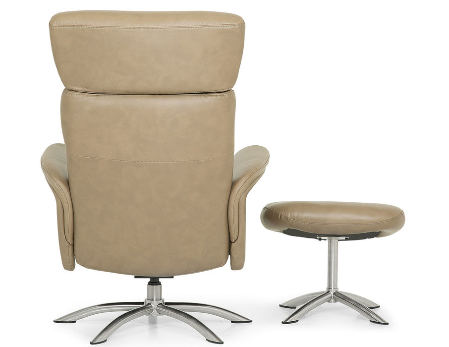 Q04 Quantum Pedestal Recliner Chair and Ottoman - Furniture Story