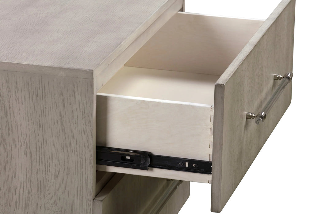 Argento Nightstand in Misty Grey - Furniture Story