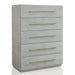 Destination Five Drawer Chest in Cotton Grey - Furniture Story