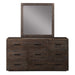 McKinney Seven Drawer Solid Wood Dresser in Espresso Pine - Furniture Story