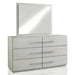 Destination Six Drawer Dresser in Cotton Grey - Furniture Story