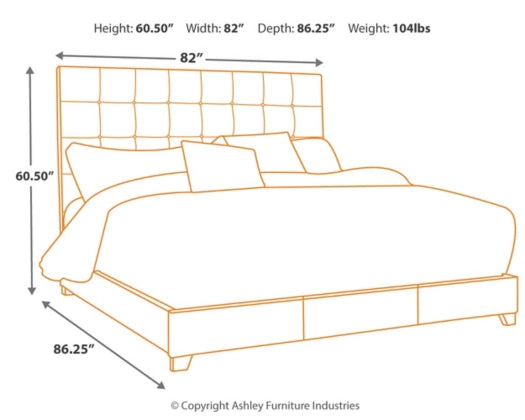 Dolante Queen Upholstered Bed - Furniture Story