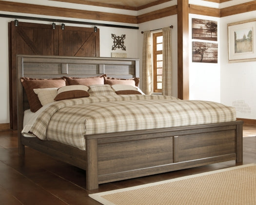 Juararo King Panel Bed - Furniture Story