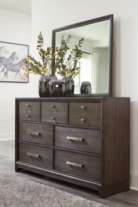 Brueban Dresser and Mirror - Furniture Story