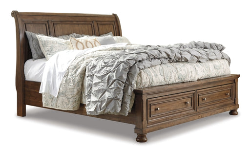 Flynnter Queen Sleigh Bed - Furniture Story