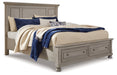 Lettner King Panel Storage Bed - Furniture Story