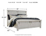 Brashland California King Panel Bed - Furniture Story