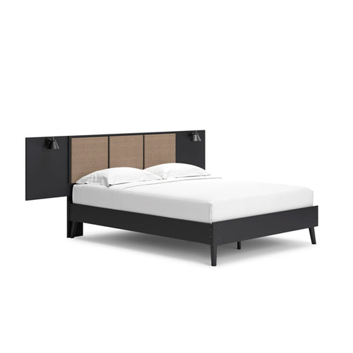 Charlang Queen Panel Platform Bed with 2 Extensions - Furniture Story