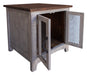 Pueblo Gray End Table 2 Doors - Furniture Story