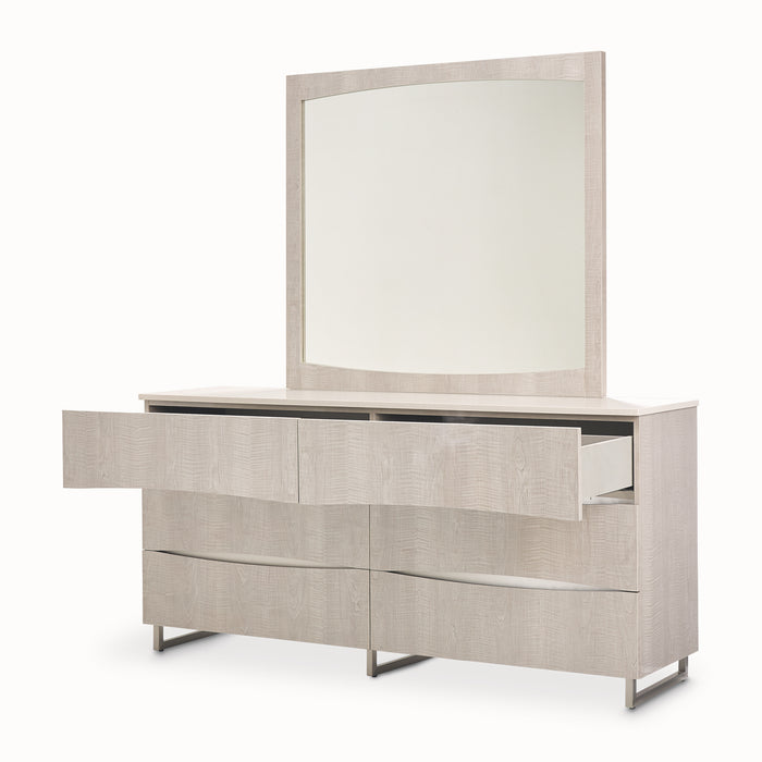 Marin Storage Console- Dresser & Mirror - Furniture Story