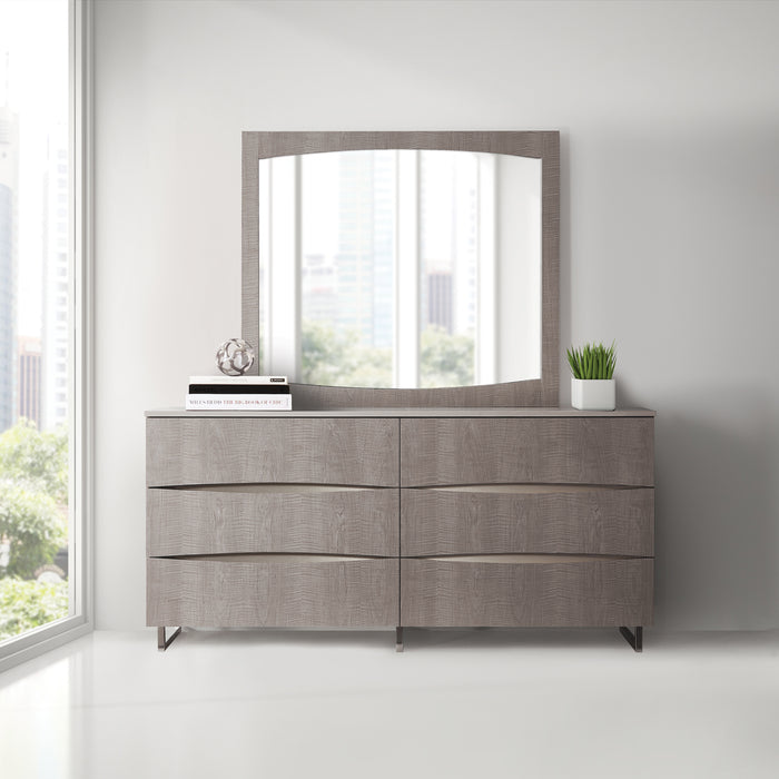 Marin Storage Console- Dresser & Mirror - Furniture Story