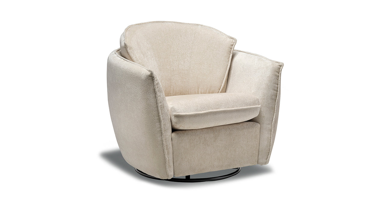 LUNA ACCENT CHAIR Swivel-glide base