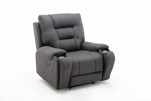 PORTO -CHAIR RECLINER - FONDA JET BLACK - Furniture Story