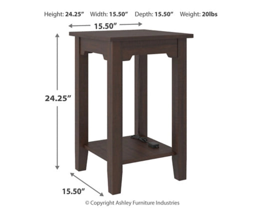 Camiburg Chairside End Table - Furniture Story