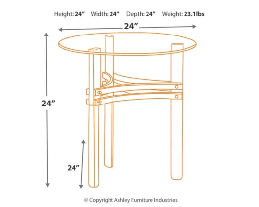 Braddoni End Table - Furniture Story