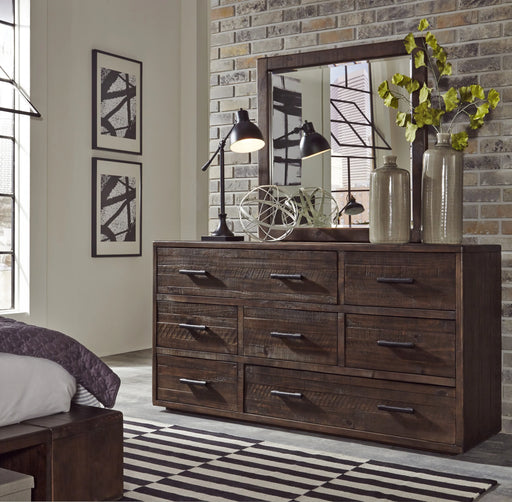 McKinney Seven Drawer Solid Wood Dresser in Espresso Pine - Furniture Story