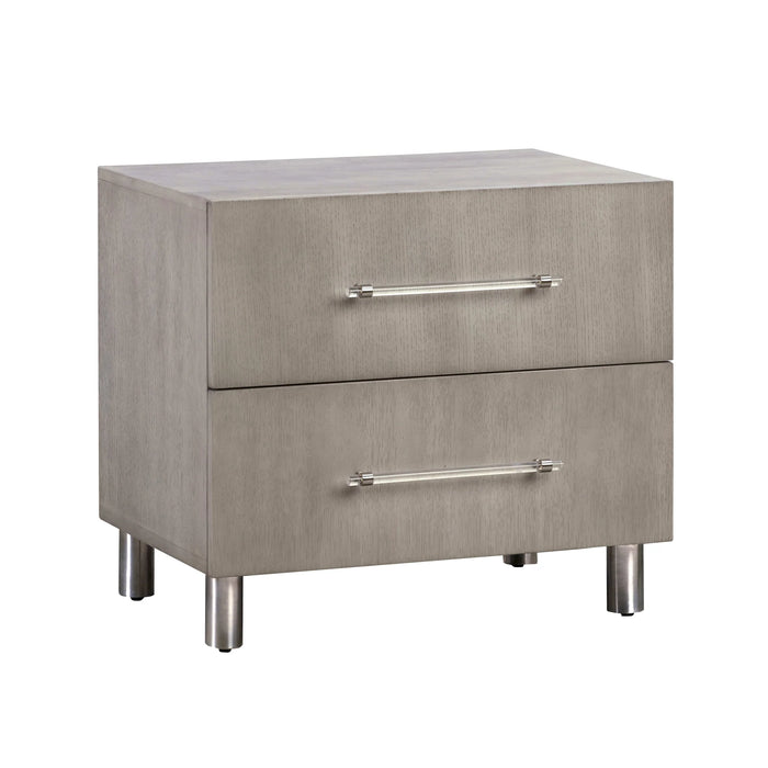 Argento Nightstand in Misty Grey - Furniture Story