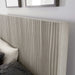 Argento Wave-Patterned Queen Bed in Misty Grey - Furniture Story