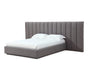 Monty Upholstered Wall King Bed in Stormy Night - Furniture Story