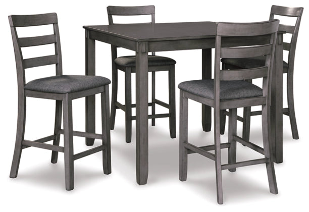 Bridson Counter Height Dining Table and Bar Stools (Set of 5) - Furniture Story