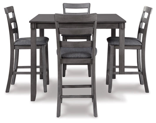 Bridson Counter Height Dining Table and Bar Stools (Set of 5) - Furniture Story