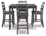 Bridson Counter Height Dining Table and Bar Stools (Set of 5) - Furniture Story