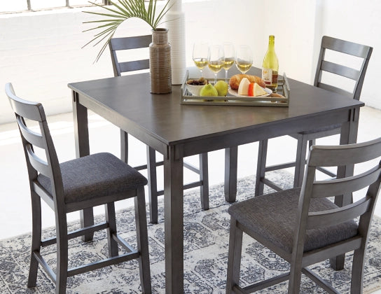 Bridson Counter Height Dining Table and Bar Stools (Set of 5) - Furniture Story