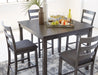 Bridson Counter Height Dining Table and Bar Stools (Set of 5) - Furniture Story