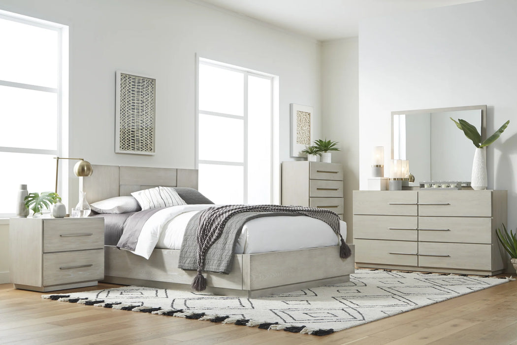 Destination Six Drawer Dresser in Cotton Grey - Furniture Story