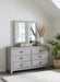 Boho Chic Six-Drawer Dresser in Washed White - Furniture Story