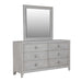 Boho Chic Six-Drawer Dresser in Washed White - Furniture Story