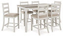 Skempton Counter Height Dining Table and Bar Stools (Set of 7) - Furniture Story