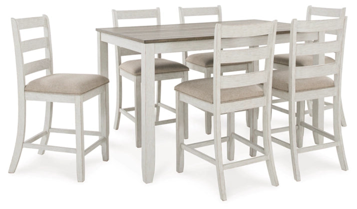 Skempton Counter Height Dining Table and Bar Stools (Set of 7) - Furniture Story