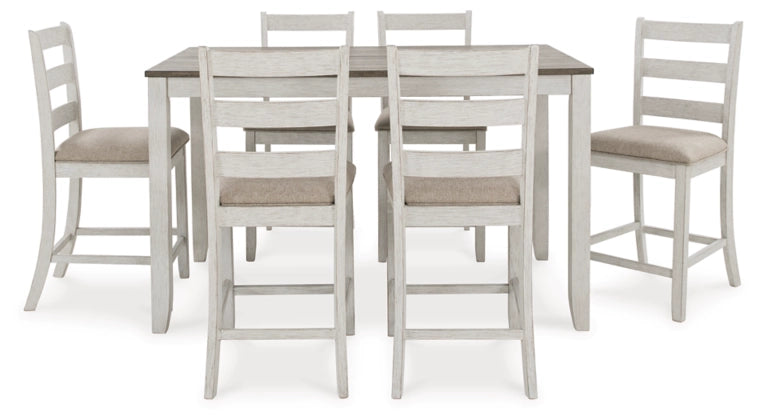 Skempton Counter Height Dining Table and Bar Stools (Set of 7) - Furniture Story