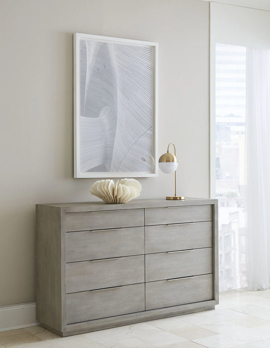 Oxford Eight-Drawer Dresser in Mineral - Furniture Story