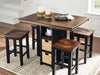 Dolingham Counter Height Dining Table and Bar Stools (Set of 5) - Furniture Story