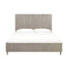 Argento Wave-Patterned Queen Bed in Misty Grey - Furniture Story