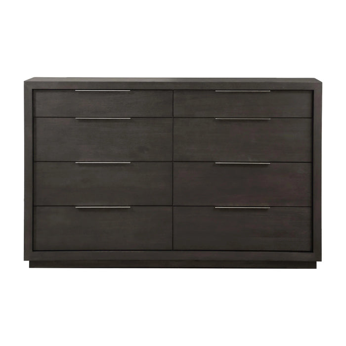 Oxford Eight Drawer Dresser in Basalt Grey - Furniture Story