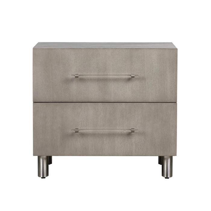 Argento Nightstand in Misty Grey - Furniture Story