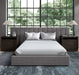 Monty Upholstered Wall Queen Bed in Stormy Night - Furniture Story