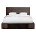 McKinney Solid Wood Low Platform Storage King Bed in Espresso Pine - Furniture Story