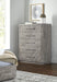 Alexandra Solid Wood Five Drawer Chest in Rustic Latte - Furniture Story