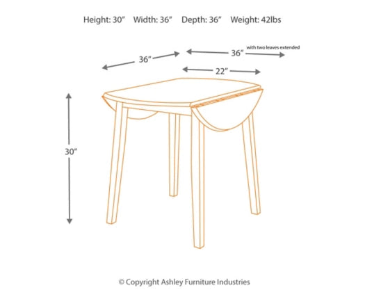 Hammis Dining Drop Leaf Table - Furniture Story