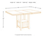 Haddigan Counter Height Dining Extension Table - Furniture Story