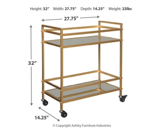 Kailman Bar Cart - Furniture Story