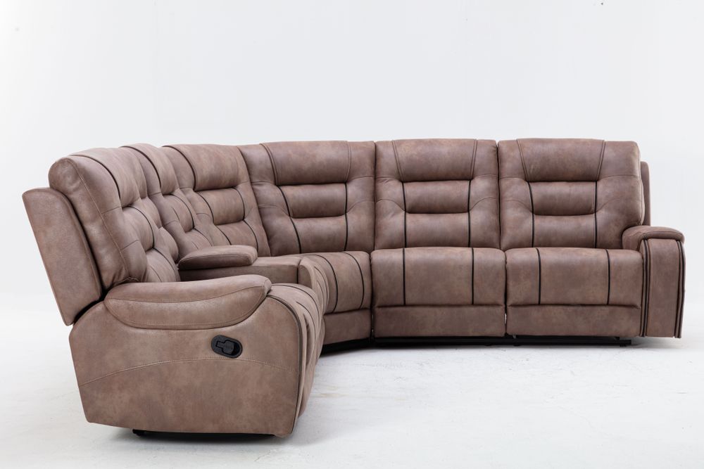 CAPO - SECTIONAL – TAN - Furniture Story